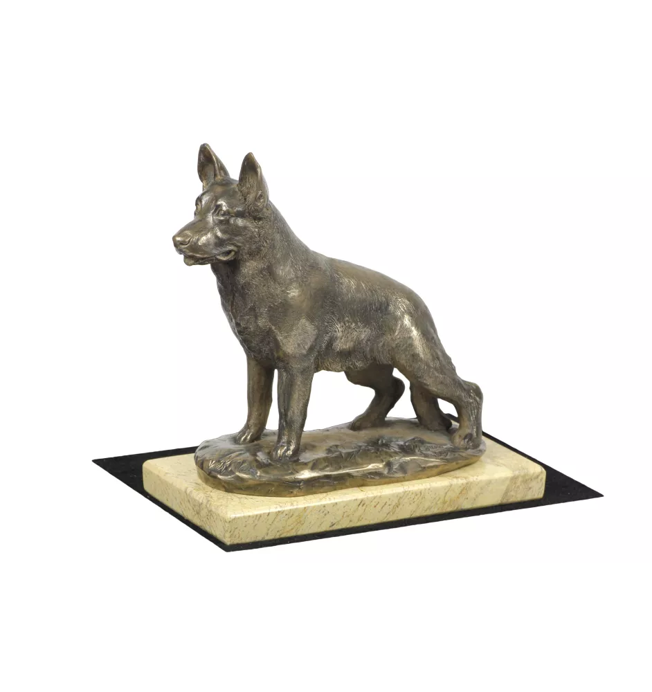 German Shepherd Dog, Alsatian Wolf Dog - dog figurine, dog silhouette figurine, trophy for Art-Dog dog show exhibition