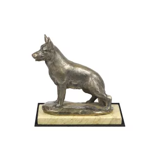 Owczarek niemiecki statuetka na piaskowym kamieniu Art-Dog
