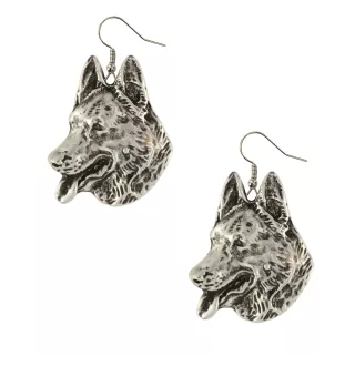 Berger allemand, Berger d'Alsace, Berger alsacien - boucles d'oreilles pendantes avec des chiens, bijoux charmants pour maman de chien, cadeau pour fille de la marque Art-Dog