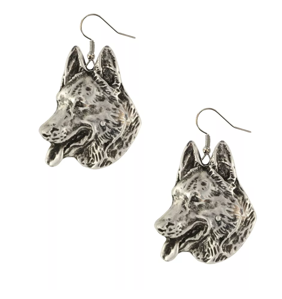 Berger allemand, Berger d'Alsace, Berger alsacien - boucles d'oreilles pendantes avec des chiens, bijoux charmants pour maman de chien, cadeau pour fille de la marque Art-Dog