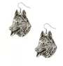 Berger allemand, Berger d'Alsace, Berger alsacien - boucles d'oreilles pendantes avec des chiens, bijoux charmants pour maman de chien, cadeau pour fille de la marque Art-Dog