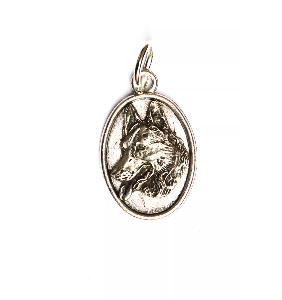 Berger allemand, Berger d'Alsace, Berger alsacien - collier avec chien, pendentif pour maman de chien, bijoux uniques de la marque Art-Dog