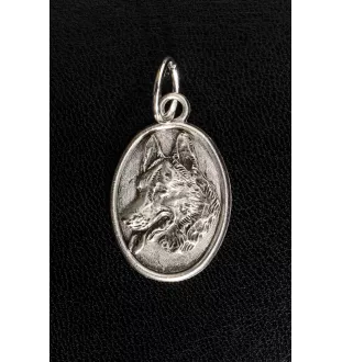 Berger allemand, Berger d'Alsace, Berger alsacien - collier avec chien, pendentif pour maman de chien, bijoux uniques de la marque Art-Dog