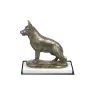 Deutscher Schäferhund - Hundestatue, Figur auf weißem Marmor, Trophäe für die Art-Dog-Hundeaustellung