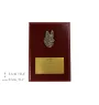 German Shepherd Dog, Alsatian Wolf Dog I - bas-relief of a dog, small decoration, realistic plaque with the Art-Dog brand