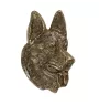 Deutscher Schäferhund II - Flachrelief eines Hundes, kleiner Dekor, realistische Plakette mit Hund von der Marke Art-Dog