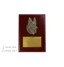 Berger allemand, Berger d'Alsace, Berger alsacien II - bas-relief de chien, petit décor, plaque réaliste avec chien de la marque Art-Dog