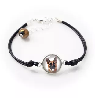 German Shepherd Dog, Alsatian Wolf Dog - a set of jewelry in a box, necklace, earrings, bracelet, products from the Art-Dog brand