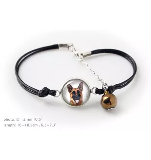 German Shepherd Dog, Alsatian Wolf Dog - a set of jewelry with your photo, a woman's ornament, handmade item, a product made with passion for creating the Art-Dog brand.