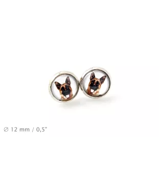 German Shepherd Dog, Alsatian Wolf Dog - a set of jewelry with your photo, a woman's ornament, handmade item, a product made with passion for creating the Art-Dog brand.