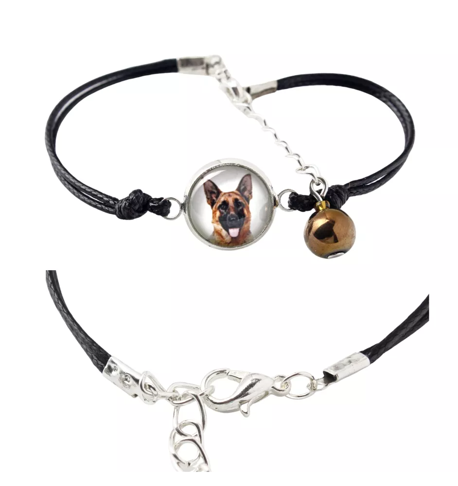 Deutscher Schäferhund - Armband in einer Schachtel mit Ihrem Foto, femininer Schmuck, ein ausgezeichnetes Geschenk der Marke Art-Dog.