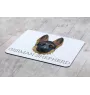 Deutscher Schäferhund I - geometrisches Mauspad mit Bild und Aufschrift von Art-Dog