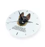 German Shepherd Dog, Alsatian Wolf Dog I - geometric wall clock with a picture and the brand name Art-Dog
