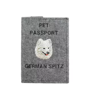 Spitz allemand - Porte passeport pour chien, porte document, cadeau pour le voyageur de la marque Art-Dog
