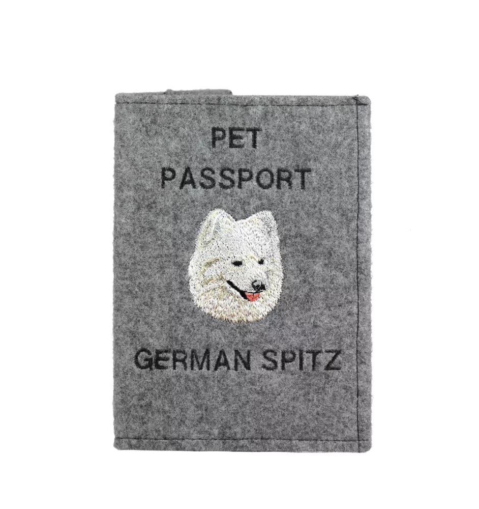 Deutscher Spitz - Hundepassetui, Dokumententasche, Geschenk für den Reisenden von der Marke Art-Dog