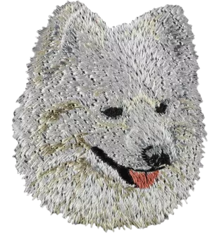 Spitz allemand - écusson en forme de chien, patch brodé, décoration unique pour sac à dos de la marque Art-Dog