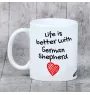 Deutscher Schäferhund - Tasse mit Hund, Tasse mit Bild, personalisiertes Geschenk der Marke Art-Dog