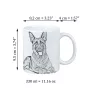 German Shepherd Dog, Alsatian Wolf Dog - cup with a dog, cute cup with graphics, a gift with your photo from the Art-Dog brand