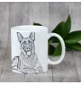 Owczarek niemiecki kubek z psem Makes me happy Art-Dog