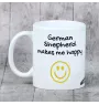 Owczarek niemiecki kubek z psem Makes me happy Art-Dog