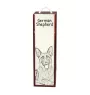 German Shepherd Dog, Alsatian Wolf Dog - wine box with a dog, alcohol box with graphics, personalized gift box from the Art-Dog brand