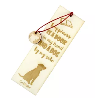 Goldador, Golden Retriever Lab Mix - marque-page pour livre avec chien, marque-page personnalisé, accessoire canin pour les lecteurs de la marque Art-Dog