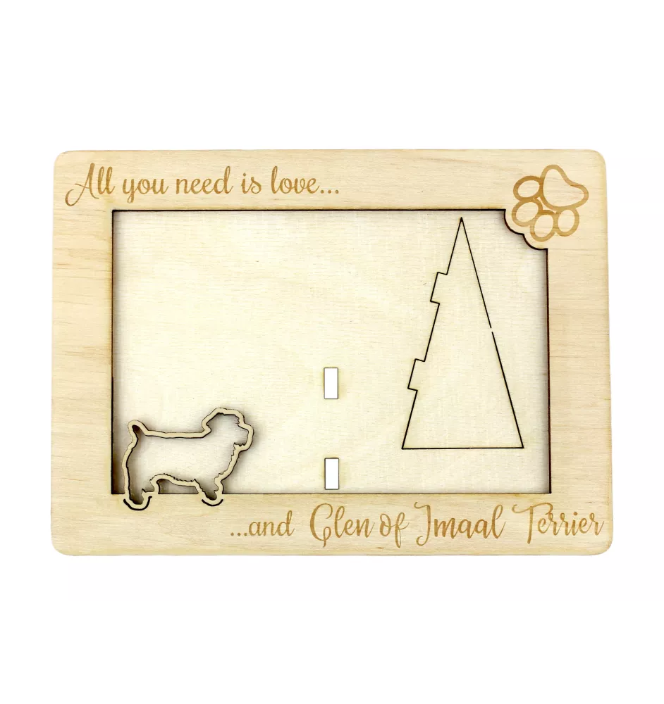 Glen of Imaal Terrier ramka na zdjęcie ze sklejki Art-Dog