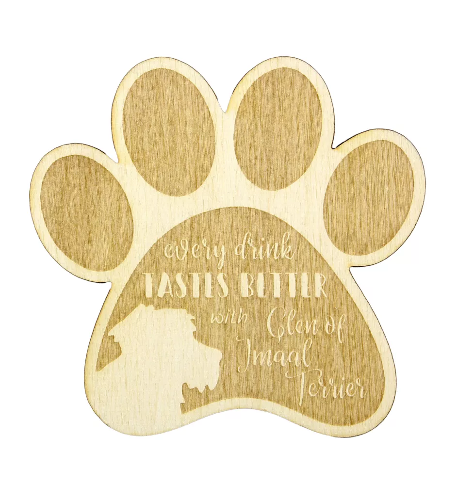 Glen of Imaal Terrier podkładka pod kubek ze sklejki Art-Dog