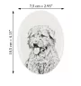 Terrier Irlandais Glen Of Imaal, Glen of Imaal Terrier - une plaque commémorative avec une photo de chien, une plaque funéraire avec une impression, une plaque ovale personnalisée de la marque Art-Dog