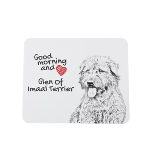 Glen of Imaal Terrier, Irischer Glen of Imaal Terrier - Mauspad mit Druck, personalisiertes Mauspad mit Hund, einzigartiges Gadget für Büroangestellte von Art-Dog.