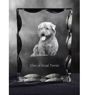 Glen of Imaal Terrier ramka kryształowa z psem Art-Dog