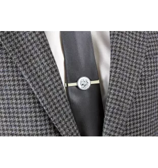 Glen of Imaal Terrier, Irish Glen of Imaal Terrier - tie clip with a dog, personalized tie clip, a unique gift for a man from the Art-Dog brand