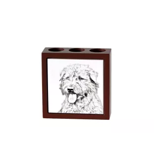 Glen of Imaal Terrier, Irish Glen of Imaal Terrier - pen holder with a dog, desk organizer with a print, personalized desk decoration from the Art-Dog brand.