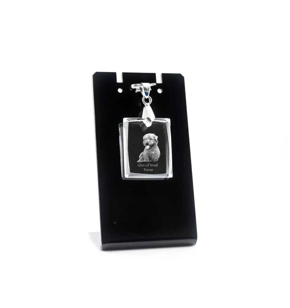 Glen of Imaal Terrier, Irischer Glen of Imaal Terrier - Kristallanhänger für Hunde, Foto-Halskette, einzigartiger Schmuck von Art-Dog