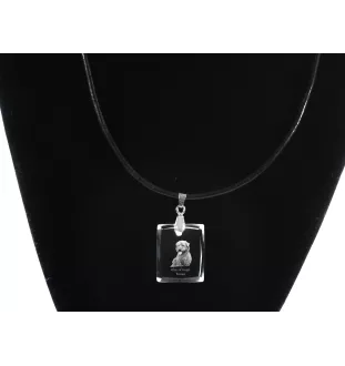 Terrier Irlandais Glen Of Imaal, Glen of Imaal Terrier - Pendentif chien en cristal, collier photo, bijoux uniques par Art-Dog