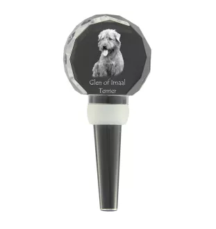 Terrier Irlandais Glen Of Imaal, Glen of Imaal Terrier - Bouchon de bouteille en cristal, bouchon de vin unique avec photo, cadeau personnalisé pour sommelier par la marque Art-Dog