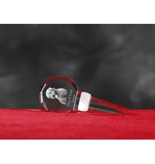 Terrier Irlandais Glen Of Imaal, Glen of Imaal Terrier - Bouchon de bouteille en cristal, bouchon de vin unique avec photo, cadeau personnalisé pour sommelier par la marque Art-Dog