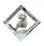 Glen of Imaal Terrier, Irischer Glen of Imaal Terrier - Kristallwürfel mit Bild, Pferdebild im Kristall, sechseckiger Papierclip der Marke Art-Dog