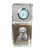 Glen of Imaal Terrier, Irish Glen of Imaal Terrier - crystal clock with a photo, a photo of a dog in crystal, personalized desk clock by Art-Dog brand