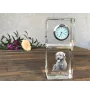Glen of Imaal Terrier, Irish Glen of Imaal Terrier - crystal clock with a photo, a photo of a dog in crystal, personalized desk clock by Art-Dog brand