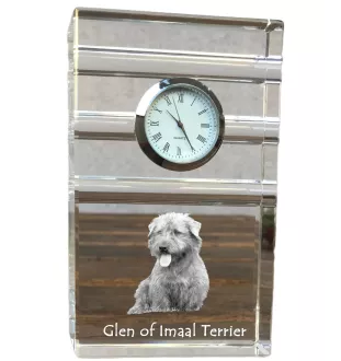 Glen of Imaal Terrier zegar trój-paskowy z psem Art-Dog