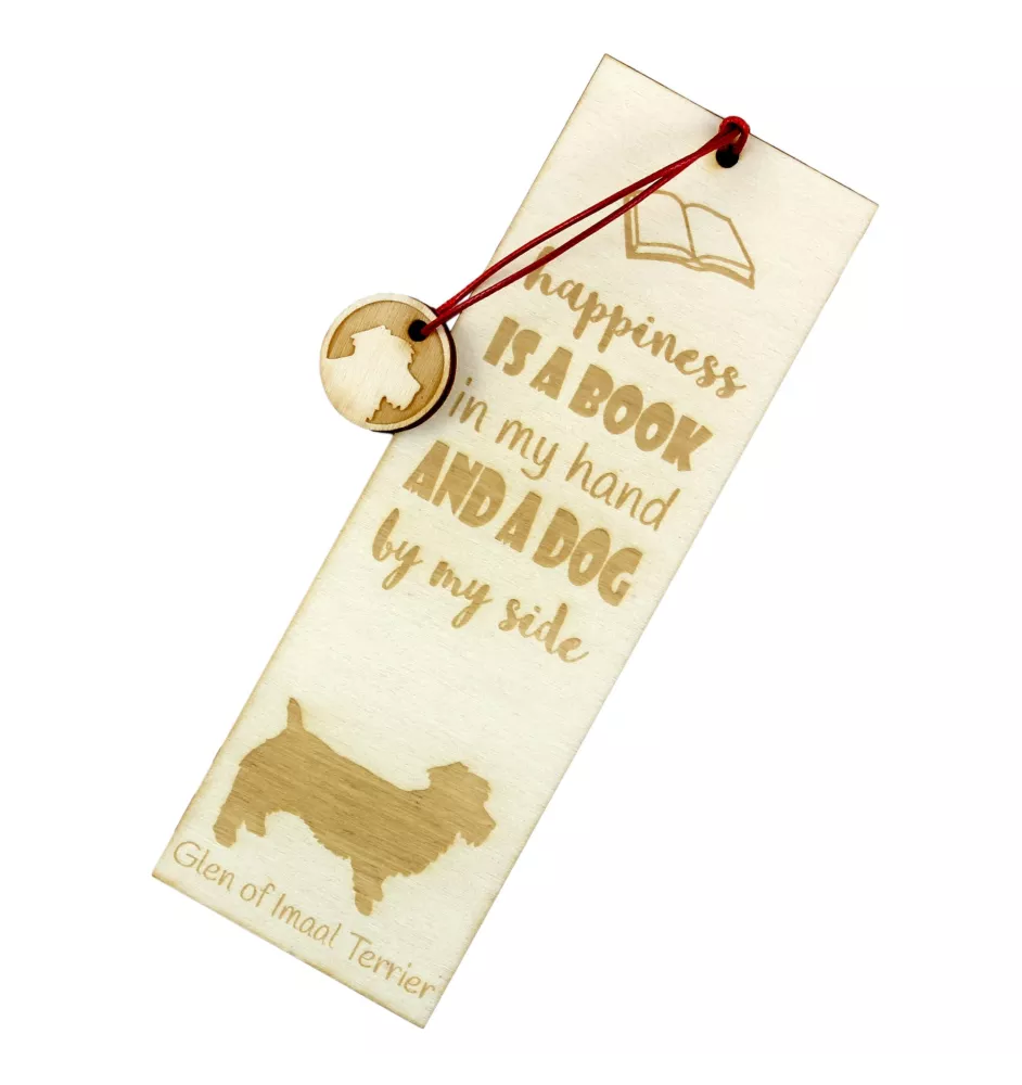 Terrier Irlandais Glen Of Imaal, Glen of Imaal Terrier - marque-page pour livre avec chien, marque-page personnalisé, accessoire canin pour les lecteurs de la marque Art-Dog