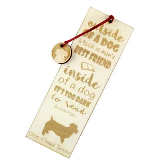 Glen of Imaal Terrier, Irish Glen of Imaal Terrier - dog bookmark, personalized bookmark, gift for bookworm from Art-Dog brand
