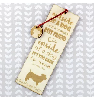 Glen of Imaal Terrier, Irish Glen of Imaal Terrier - dog bookmark, personalized bookmark, gift for bookworm from Art-Dog brand