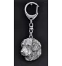 Golden Retriever - Versilberter Schlüsselanhänger mit Hund, Handtaschen-Dekoration, Rucksack-Anhänger der Marke Art-Dog