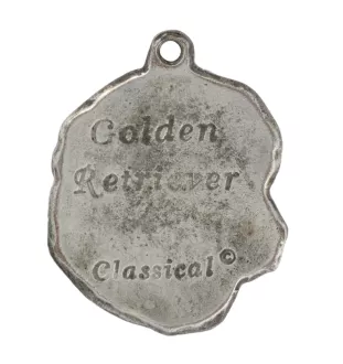 Golden Retriever - Pendentif chien argenté, décoration de sac à main, pendentif sac à dos par la marque Art-Dog