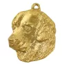 Golden Retriever - Gilded key ring with dog in gift box, handbag decoration, luxury accessory by Art-Dog brand