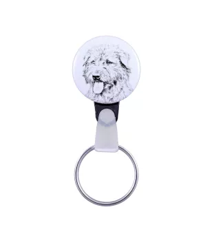 Terrier Irlandais Glen Of Imaal, Glen of Imaal Terrier - porte-clés avec l'image d'un chien, pendentif avec la propre graphique de la marque Art-Dog