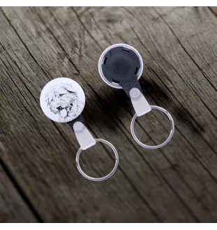 Glen of Imaal Terrier, Irischer Glen of Imaal Terrier - Schlüsselanhänger mit dem Bild eines Hundes, Anhänger mit dem eigenen Grafikdesign der Marke Art-Dog