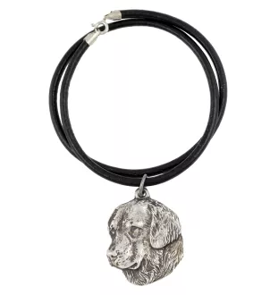 Golden Retriever - collier avec un chien, pendentif en plaqué argent pour les fans de chiens, bijoux uniques de la marque Art-Dog